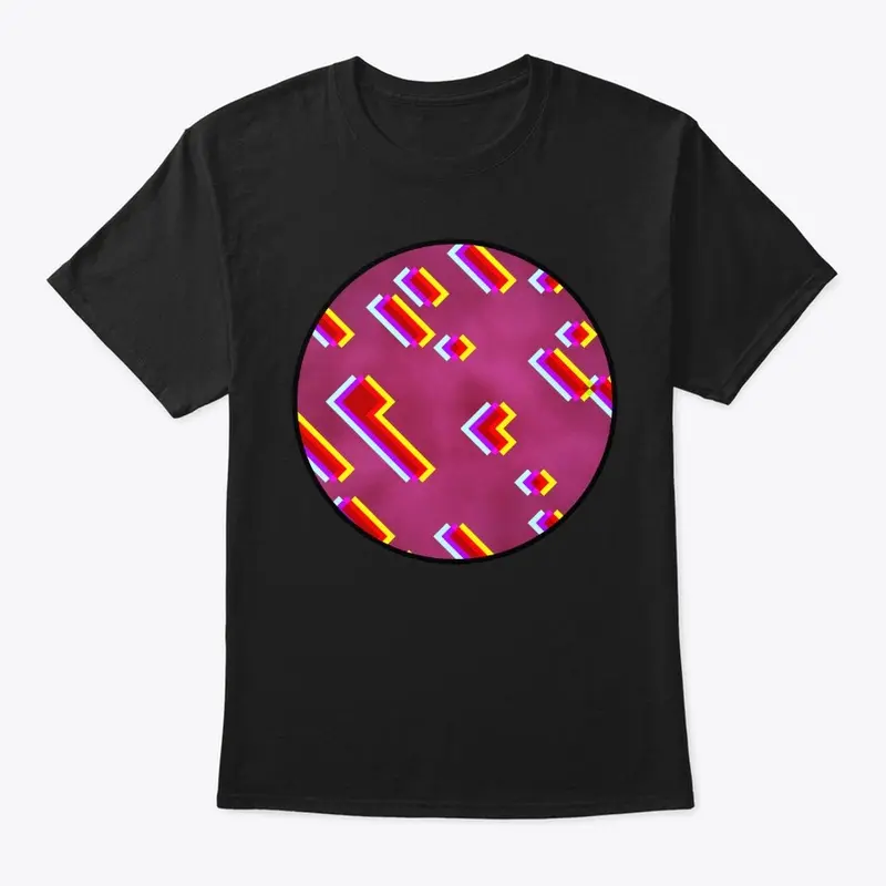 Circle Retro Neon Design